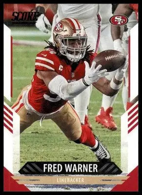 2021 Score Base Fred Warner San Francisco 49ers 262 - Football Card Single
