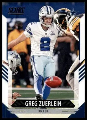 2021 Score Base Greg Zuerlein Dallas Cowboys 59 - Football Card Single