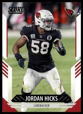 2021 Score Base Jordan Hicks Arizona Cardinals 250 - Football Card Single