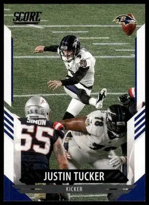 2021 Score Base Justin Tucker Baltimore Ravens 95 - Football Card Single