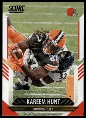 2021 Score Base Kareem Hunt Cleveland Browns 109 - Football Card Single