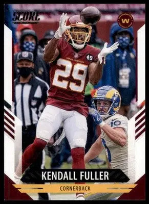 2021 Score Base Kendall Fuller Washington Football Team 82 - Football Card Single