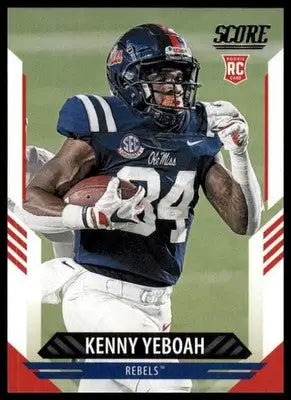 2021 Score Base Kenny Yeboah RC Ole Miss Rebels 390 - Football Card Single