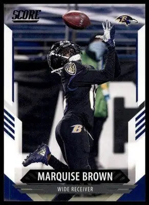 2021 Score Base Marquise Brown Baltimore Ravens 89 - Football Card Single