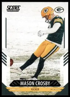 2021 Score Base Mason Crosby Green Bay Packers 144 - Football Card Single
