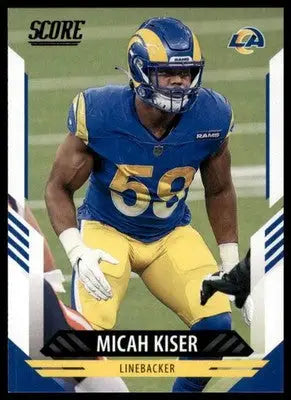 2021 Score Base Micah Kiser Los Angeles Rams 254 - Football Card Single