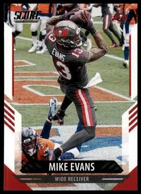 2021 Score Base Mike Evans Tampa Bay Buccaneers 10 - Football Card Single
