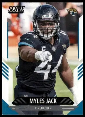 2021 Score Base Myles Jack Jacksonville Jaguars 180 - Football Card Single