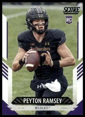 2021 Score Base Peyton Ramsey RC Northwestern Wildcats 374 - Football Card Single