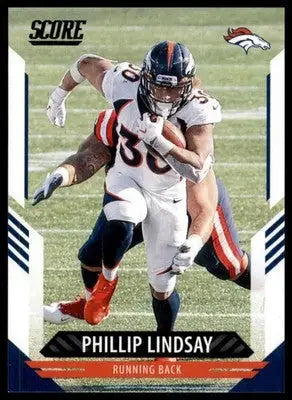2021 Score Base Phillip Lindsay Denver Broncos 219 - Football Card Single