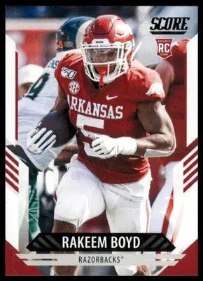 2021 Score Base Rakeem Boyd RC Arkansas Razorbacks 379 - Football Card Single