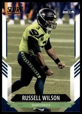 2021 Score Base Russell Wilson Seattle Seahawks 266 - Football Card Single