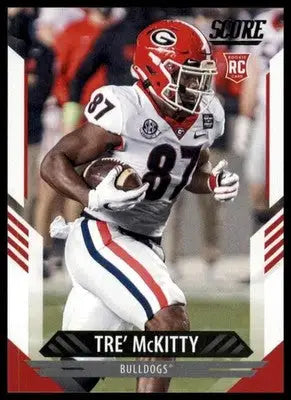 2021 Score Base Tre’ McKitty RC Georgia Bulldogs 389 - Football Card Single