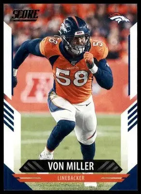 2021 Score Base Von Miller Denver Broncos 218 - Football Card Single