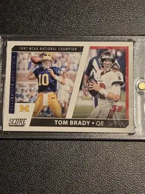 2021 Score #CC9 Tom Brady Collegiate Champions - Football Card Single