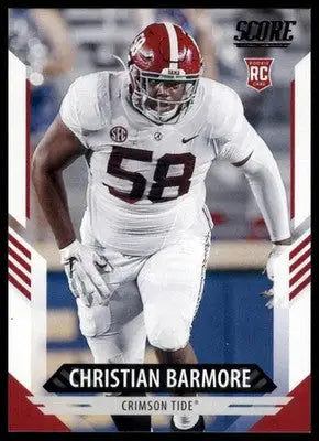2021 Score Christian Barmore RC 349 Alabama Crimson Tide