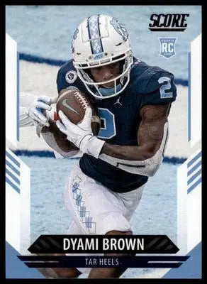 2021 Score Dyami Brown RC 384 North Carolina Tar Heels