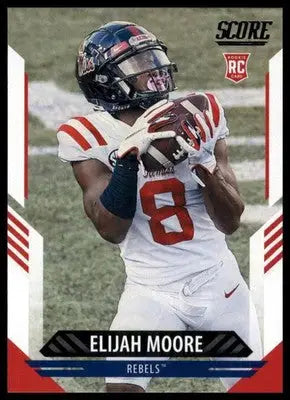 2021 Score Elijah Moore RC 337 Ole Miss Rebels