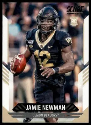 2021 Score Jamie Newman RC 307 Wake Forest Demon Deacons