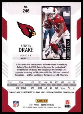 2021 Score Kenyan Drake 246 Arizona Cardinals