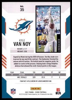 2021 Score Kyle Van Noy 35 Miami Dolphins