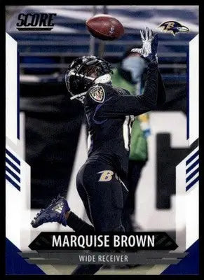 2021 Score Marquise Brown 89 Baltimore Ravens