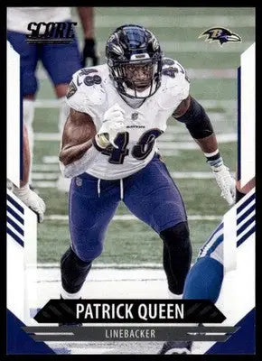 2021 Score Patrick Queen 90 Baltimore Ravens