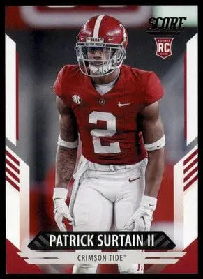 2021 Score Patrick Surtain II RC 340 Alabama Crimson Tide