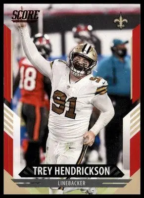 2021 Score - Red Base Trey Hendrickson New Orleans Saints 214 - Football Card Single