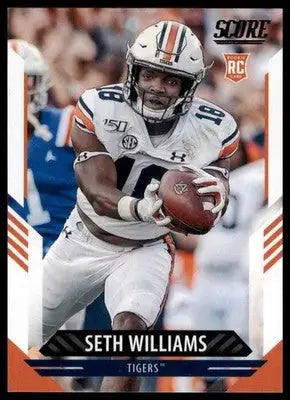 2021 Score Seth Williams RC 334 Auburn Tigers