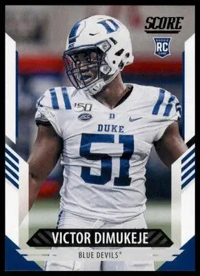 2021 Score Victor Dimukeje RC 397 Duke Blue Devils