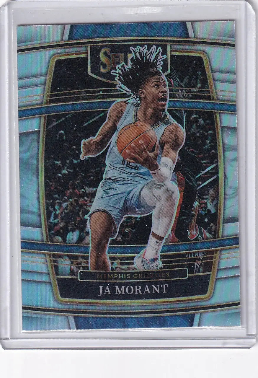 2021 SELECT #75 JA MORANT CONCOURSE SILVER- MEMPHIS GRIZZLIES - Basketball Card Single