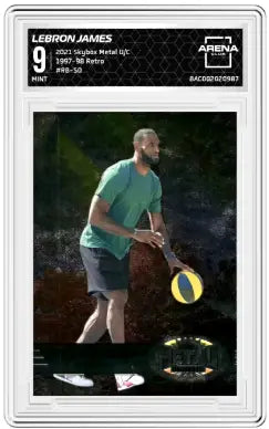 2021 Skybox Metal Universe Champions LeBron James #RB-50 1997-98 Retro AC 9