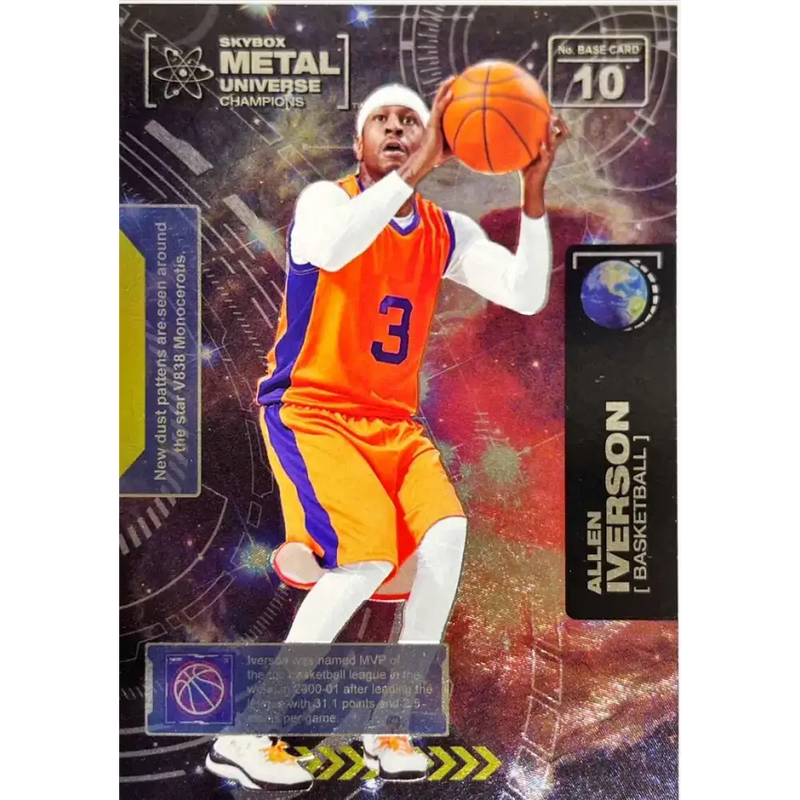2021 Skybox Metal Universe Champions NM-MT #10 Allen Iverson Basketball Card - Basketball Card Single