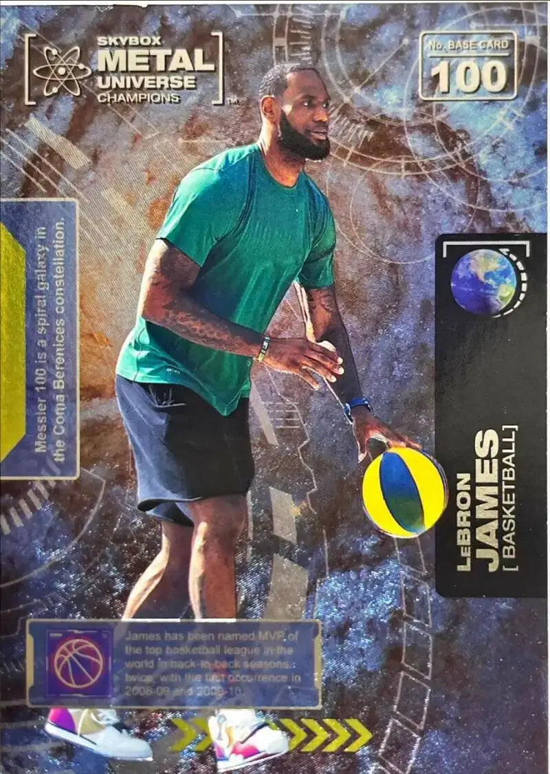 2021 Skybox Metal Universe Champions NM-MT #100 LeBron James Basketball Card - Basketball Card Single