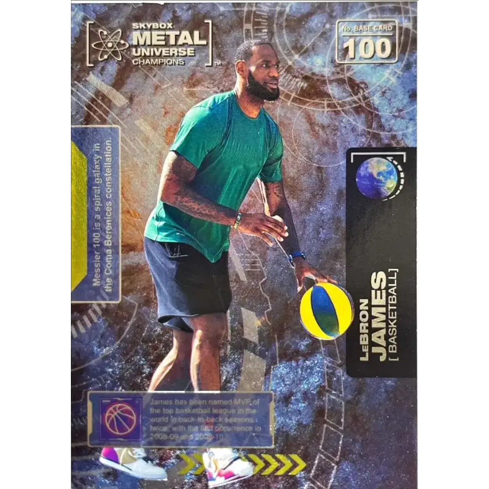 2021 Skybox Metal Universe Champions NM-MT #100 LeBron James Basketball Card - Basketball Card Single