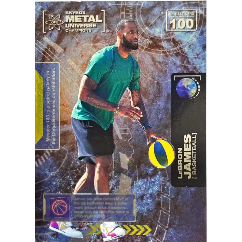 2021 Skybox Metal Universe Champions NM-MT #100 LeBron James Basketball Card - Basketball Card Single