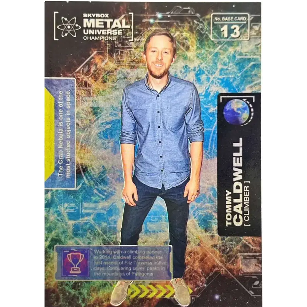 2021 Skybox Metal Universe Champions NM-MT #13 Tommy Caldwell Rock Climbing Card - Other