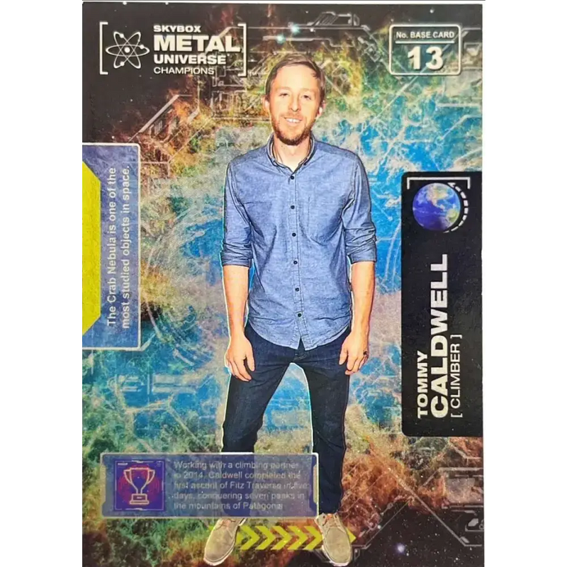 2021 Skybox Metal Universe Champions NM-MT #13 Tommy Caldwell Rock Climbing Card - Other