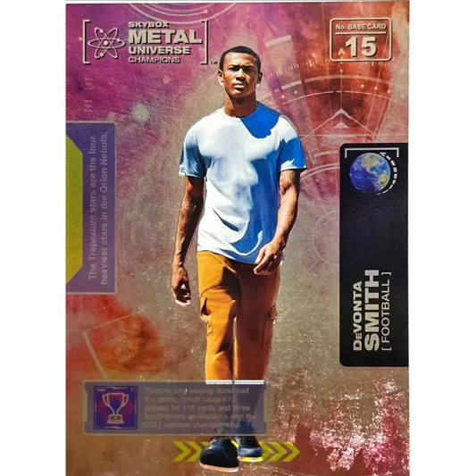 2021 Skybox Metal Universe Champions NM-MT #15 DeVonta Smith RC Football Card - Football Card Single