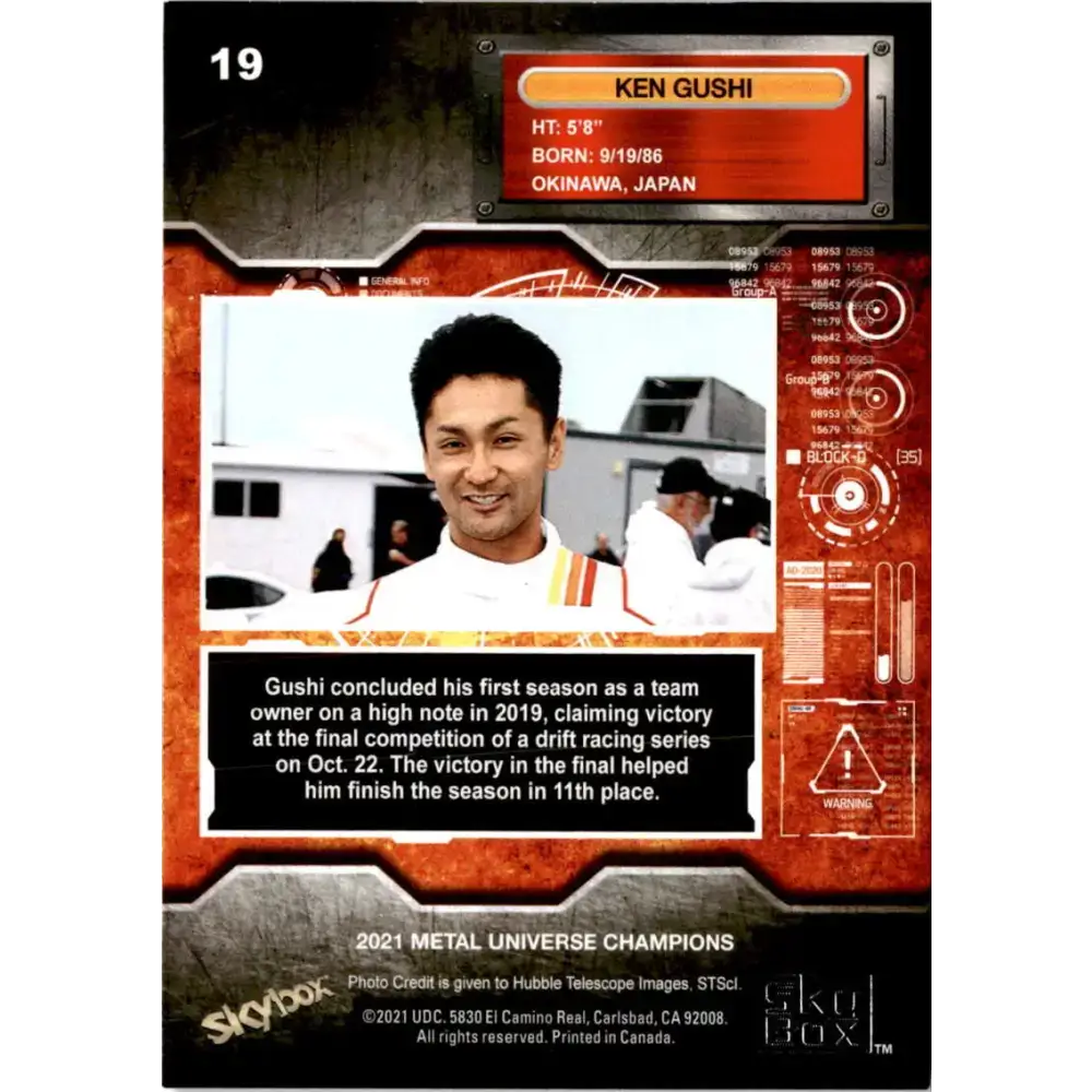 2021 Skybox Metal Universe Champions NM-MT #19 Ken Gushi Motorsports Card - Racing Card Single