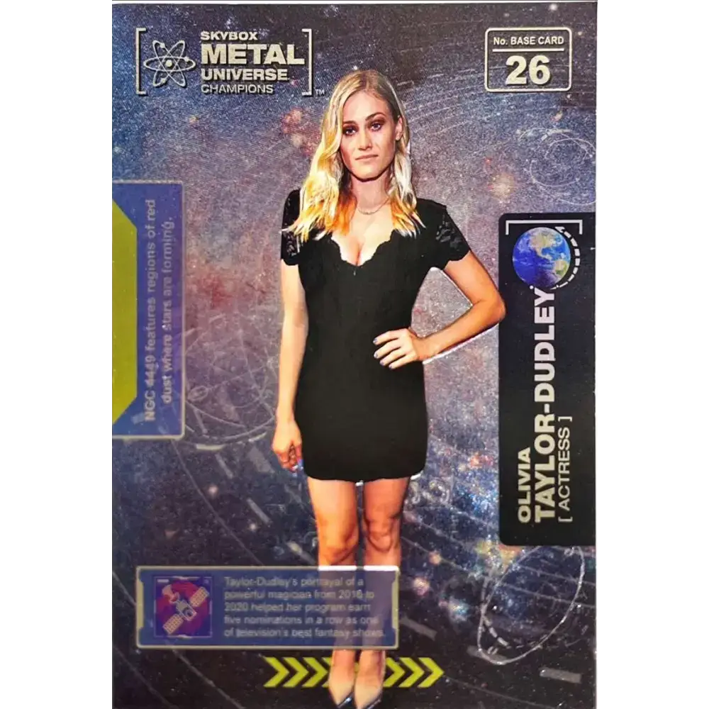 2021 Skybox Metal Universe Champions NM-MT #26 Olivia Taylor-Dudley Actress Card - Non-Sports Card Single