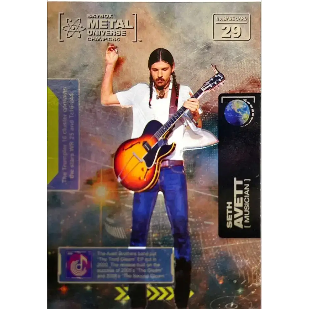 2021 Skybox Metal Universe Champions NM-MT #29 Seth Avett Musician Card - Music Card Single