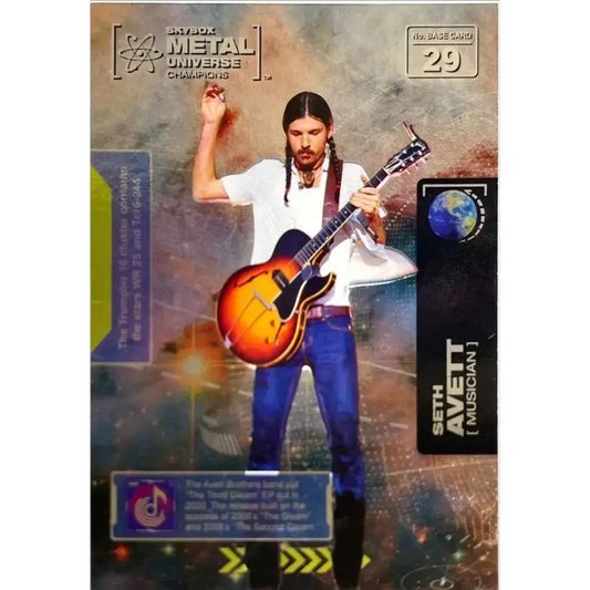 2021 Skybox Metal Universe Champions NM-MT #29 Seth Avett Musician Card - Music Card Single