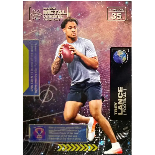2021 Skybox Metal Universe Champions NM-MT #35 Trey Lance RC Football Card - Football Card Single