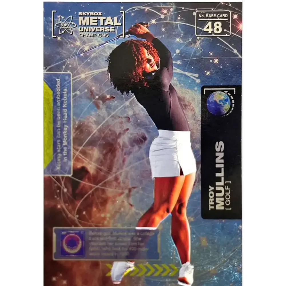 2021 Skybox Metal Universe Champions NM-MT #48 Troy Mullins Golf Card - Other
