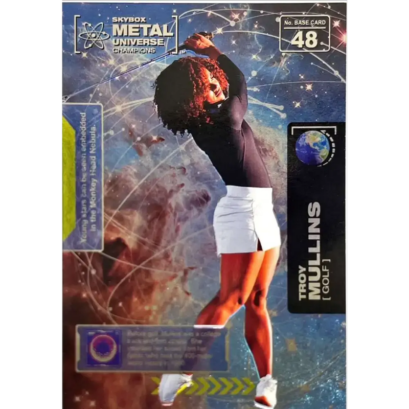 2021 Skybox Metal Universe Champions NM-MT #48 Troy Mullins Golf Card - Other