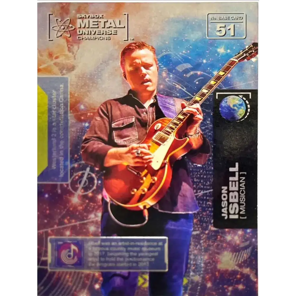 2021 Skybox Metal Universe Champions NM-MT #51 Jason Isbell Musician Card - Music Card Single
