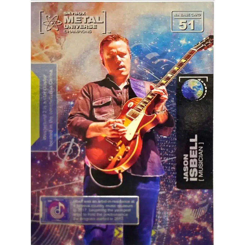 2021 Skybox Metal Universe Champions NM-MT #51 Jason Isbell Musician Card - Music Card Single