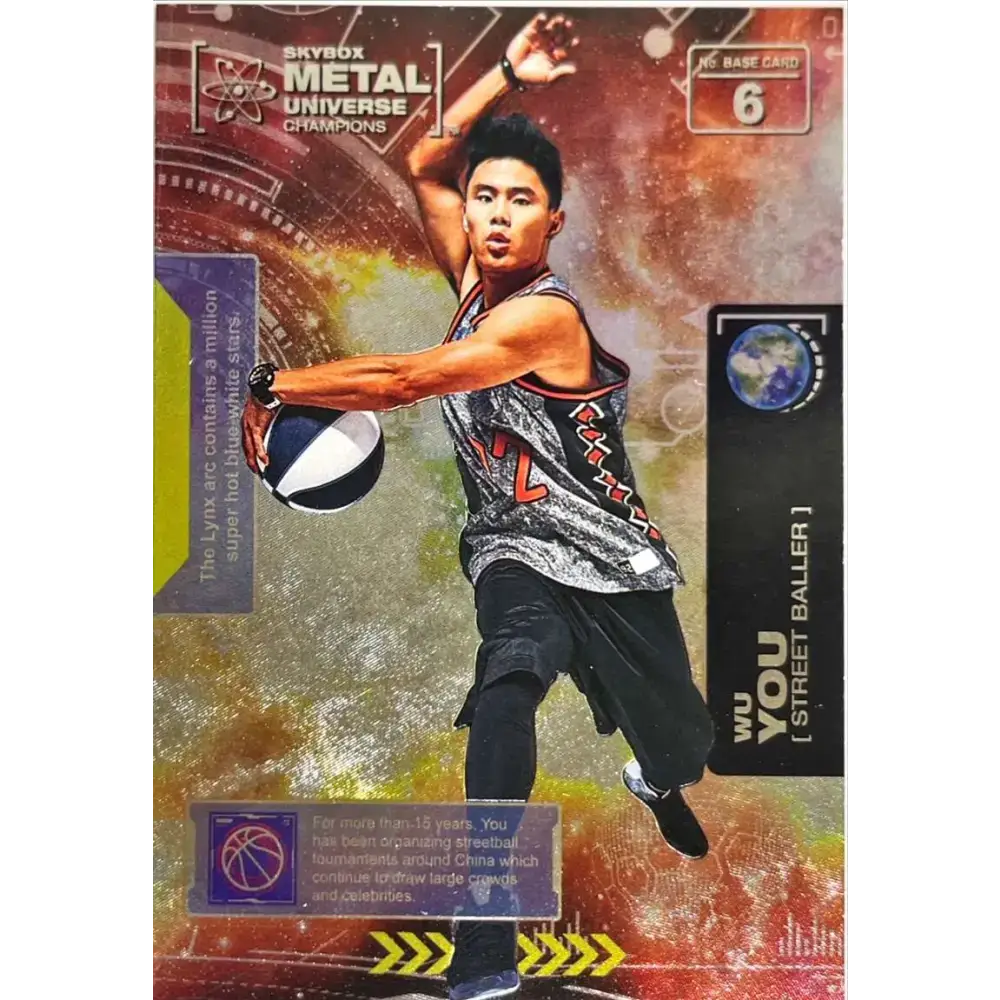 2021 Skybox Metal Universe Champions NM-MT #6 Wu You Basketballl Card - Basketball Card Single